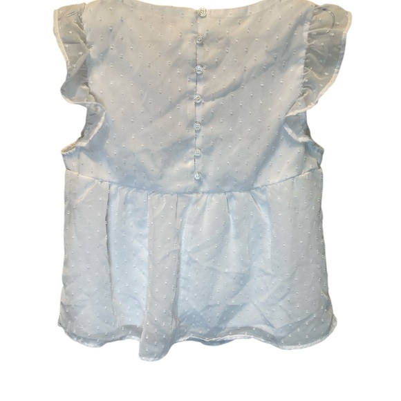 Embroidered Floral White Top, Size M . - Picture 8 of 8